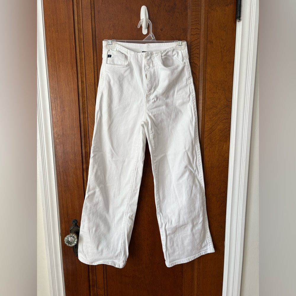 AG Adriano Goldschmied women’s wide leg White Jeans - 24